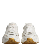 Dolce & Gabbana White Gold Daymaster Low Top Sneakers Shoes